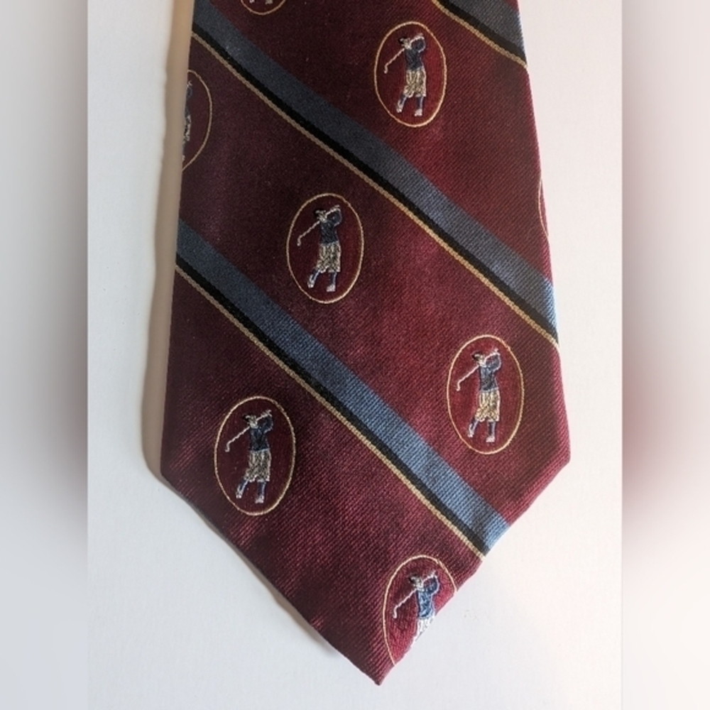 Men's Bobby Jones 100% Italian Silk Novelty‎ Golf Necktie